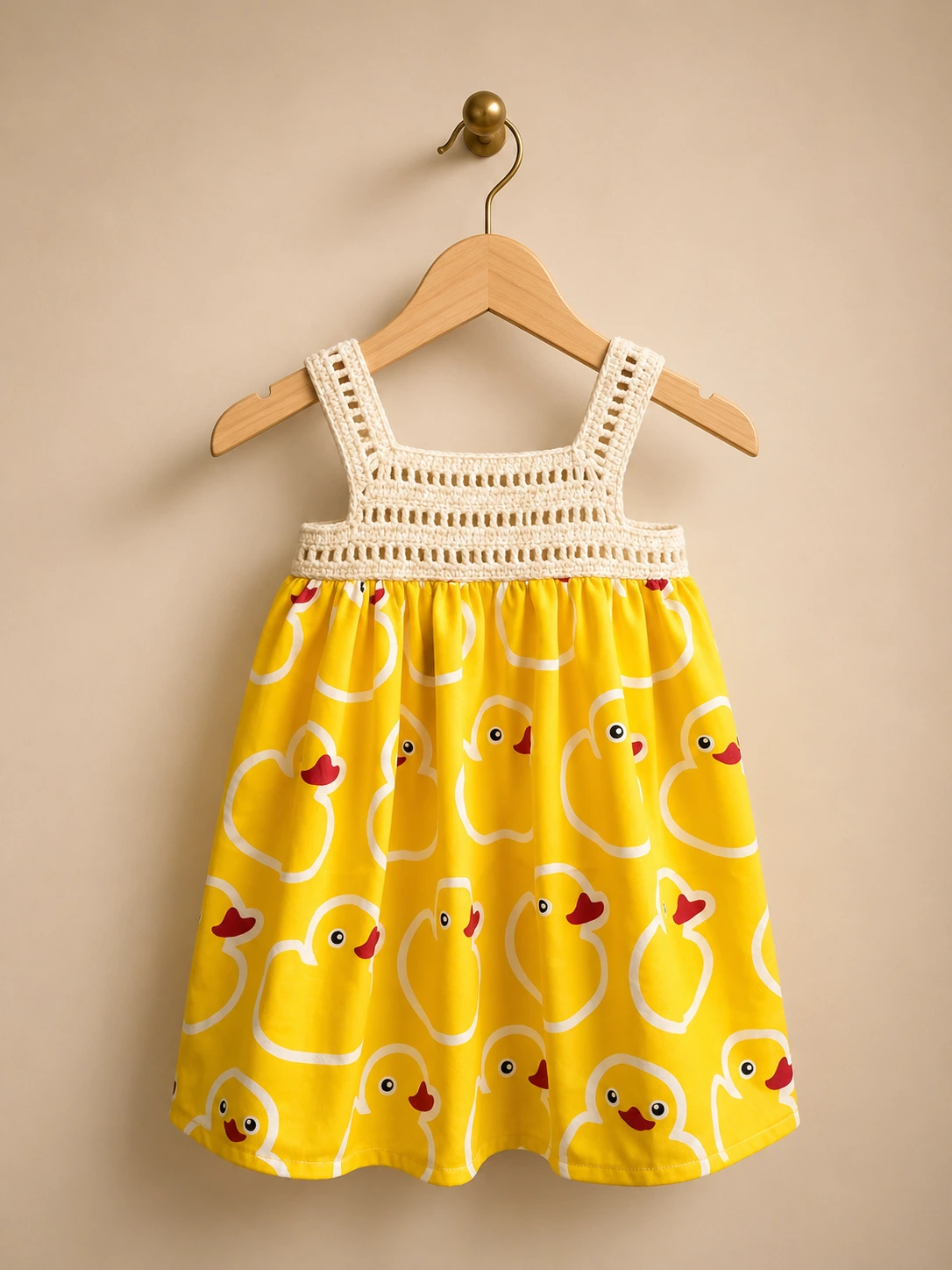 Crochet Dress on hanger