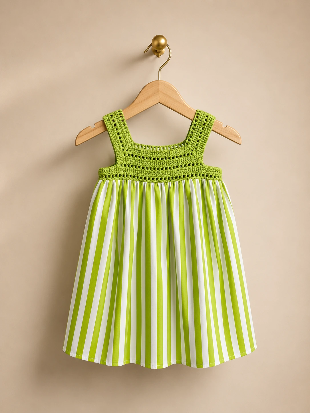 Crochet Dress on hanger