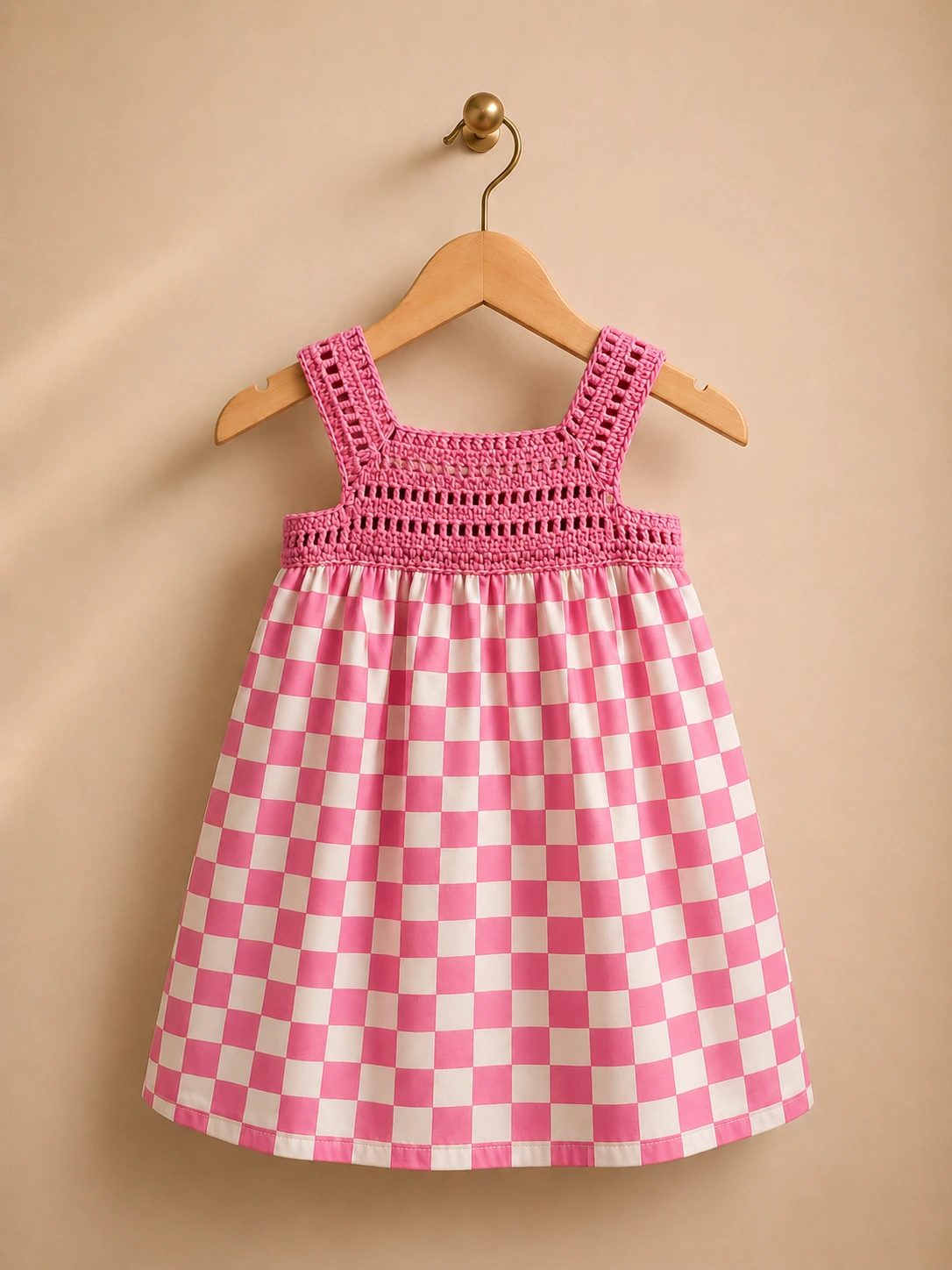 Crochet Dress on hanger
