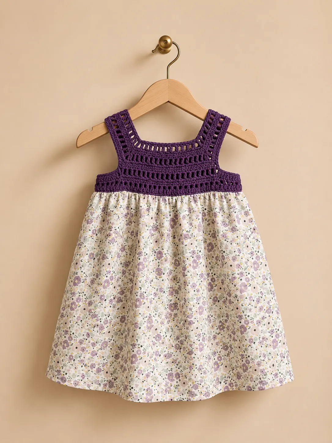 Crochet Dress on hanger