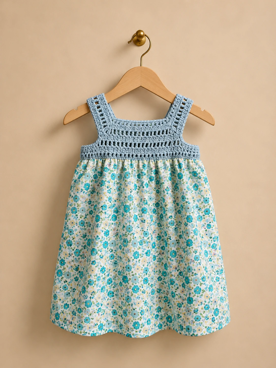 Crochet Dress on hanger
