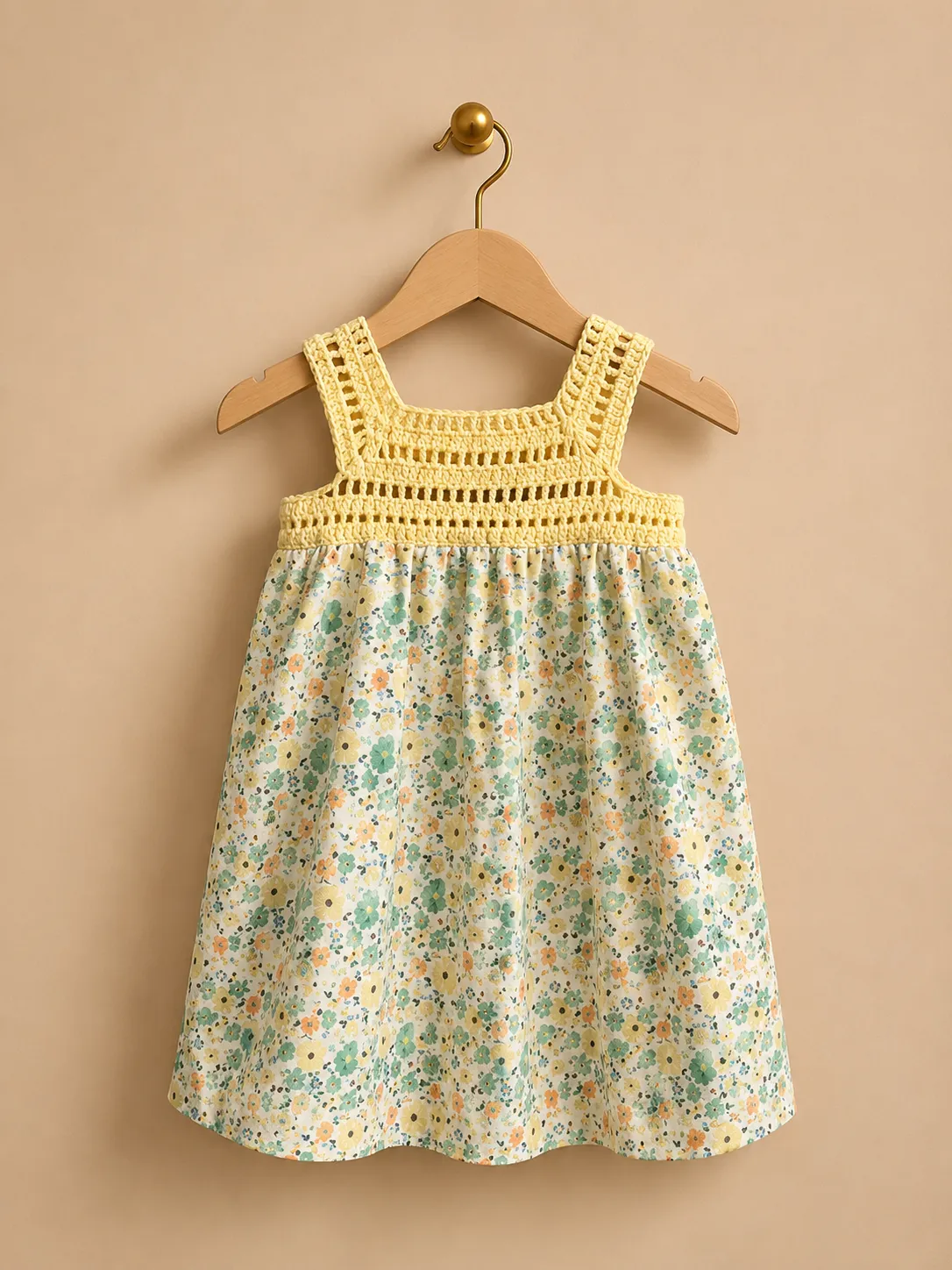 Crochet Dress on hanger